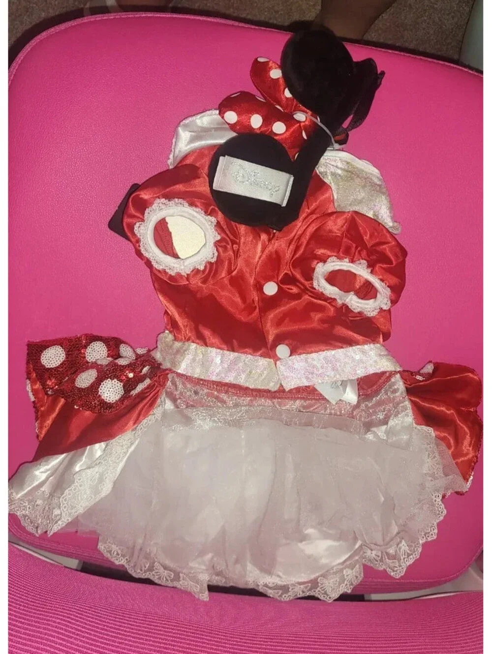 A LEADING ROLE x DISNEY MINNIE MOUSE PREMIUM PET COSTUME - LARGE - NEW
